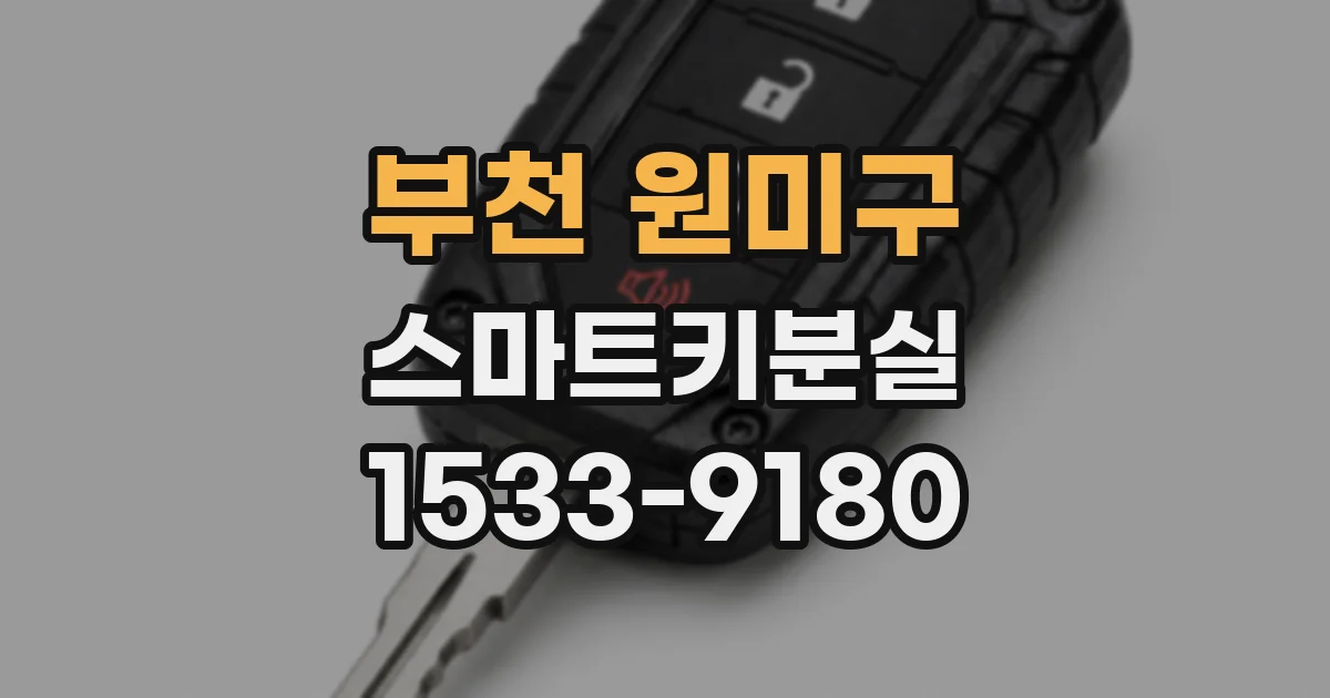 부천 원미구 스마트키분실