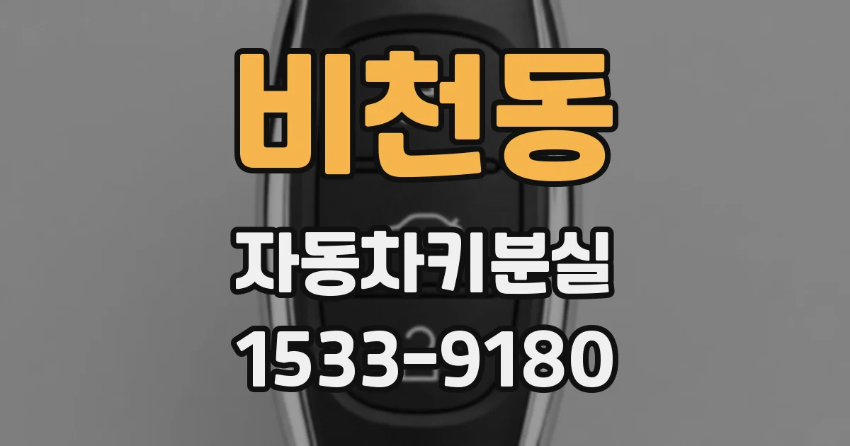 비천동 자동차키분실