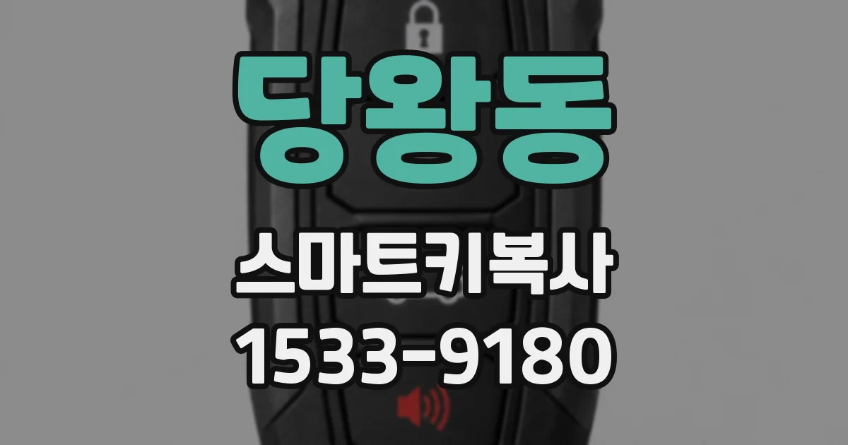 당왕동 스마트키복사