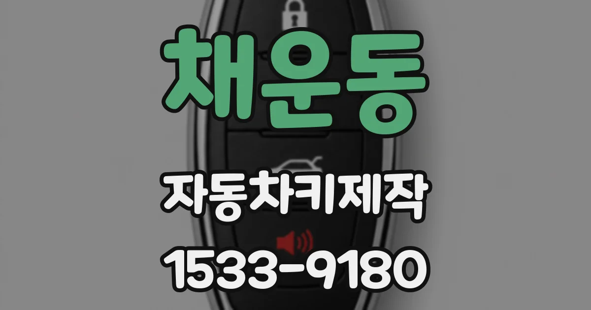 채운동 자동차키제작