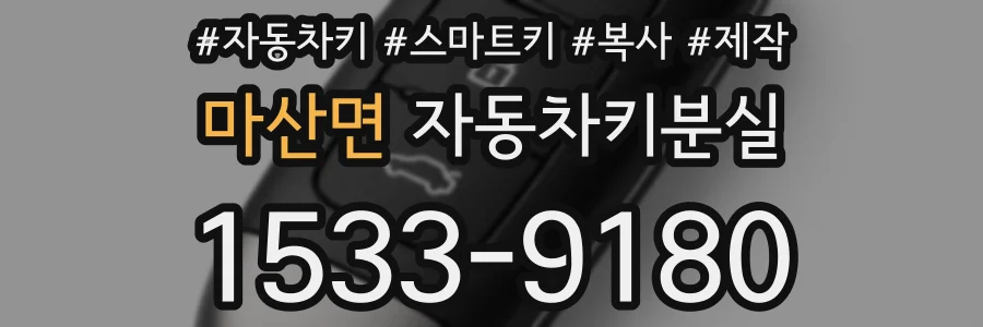 마산면 자동차키분실