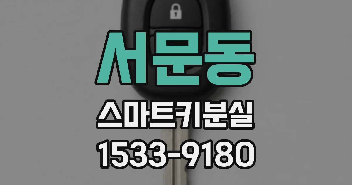 서문동 스마트키분실
