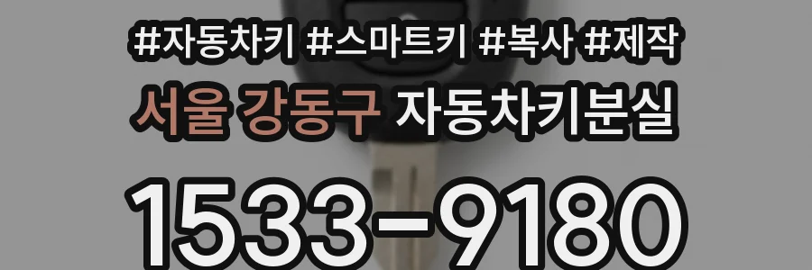 서울 강동구 자동차키분실