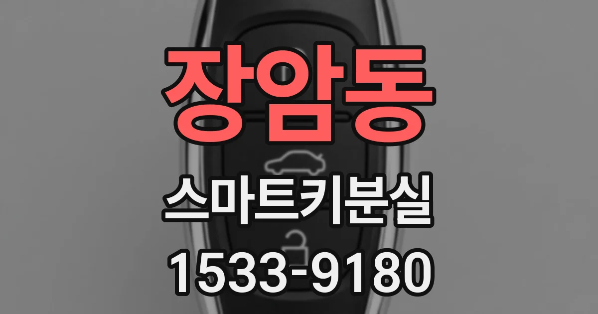 장암동 스마트키분실