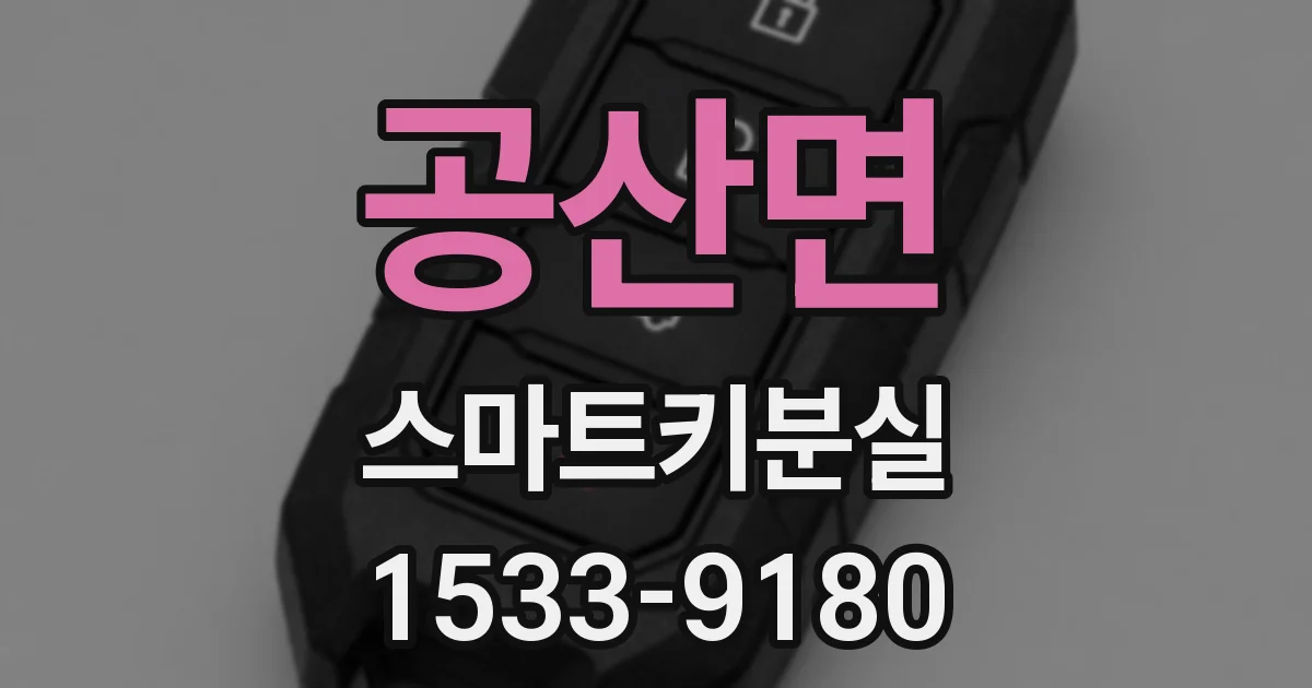 공산면 스마트키분실