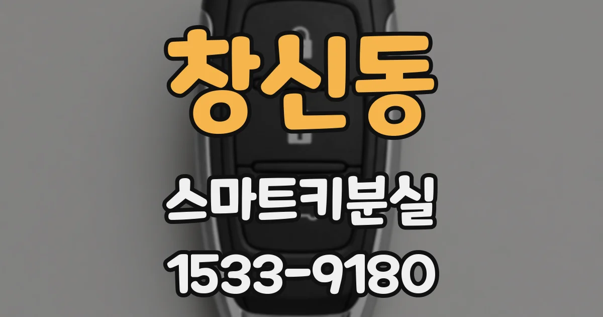 창신동 스마트키분실
