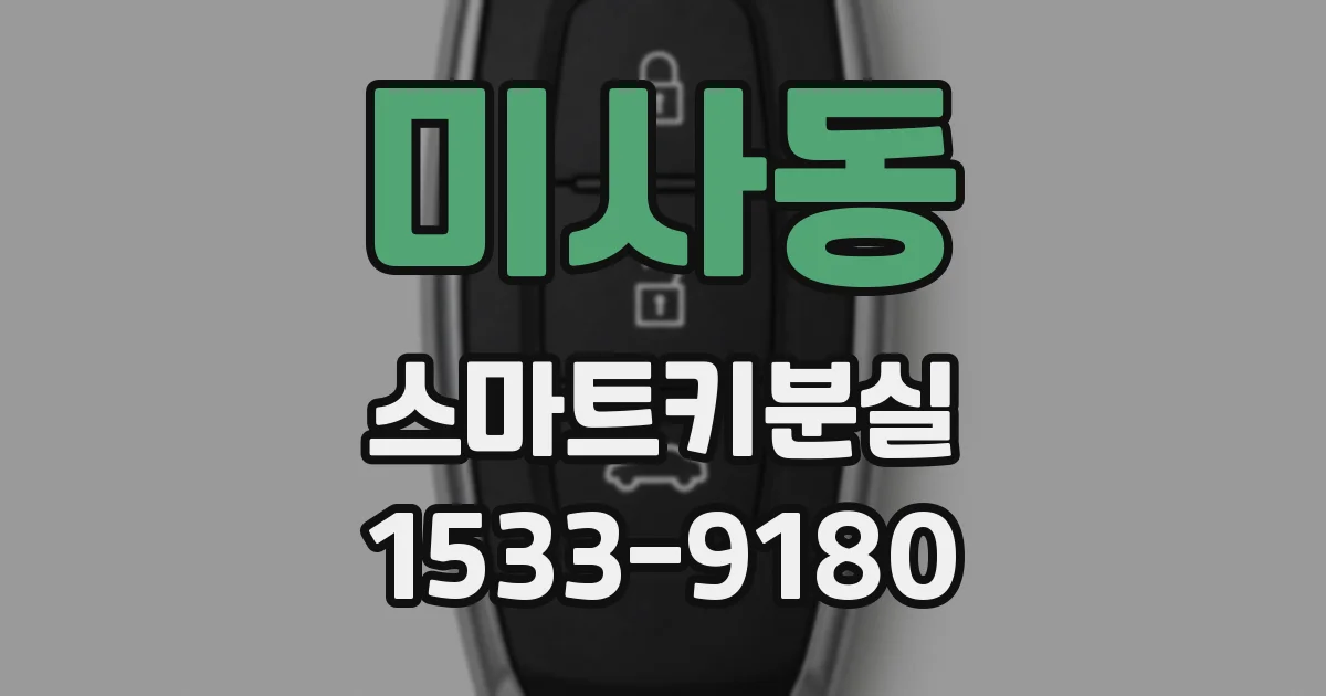 미사동 스마트키분실