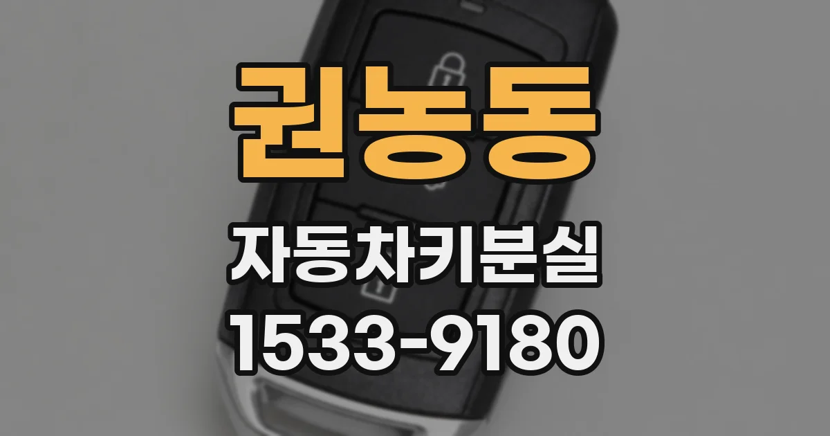 권농동 자동차키분실