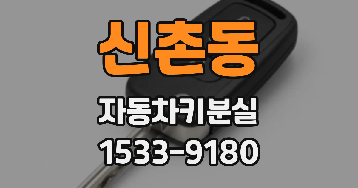 신촌동 자동차키분실