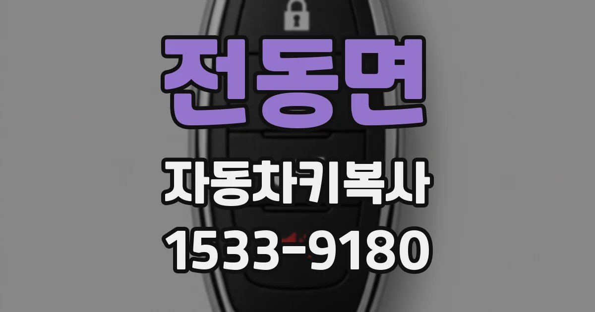 전동면 자동차키복사
