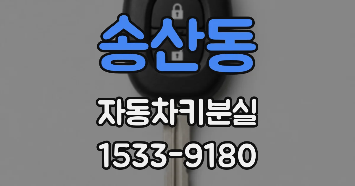 송산동 자동차키분실