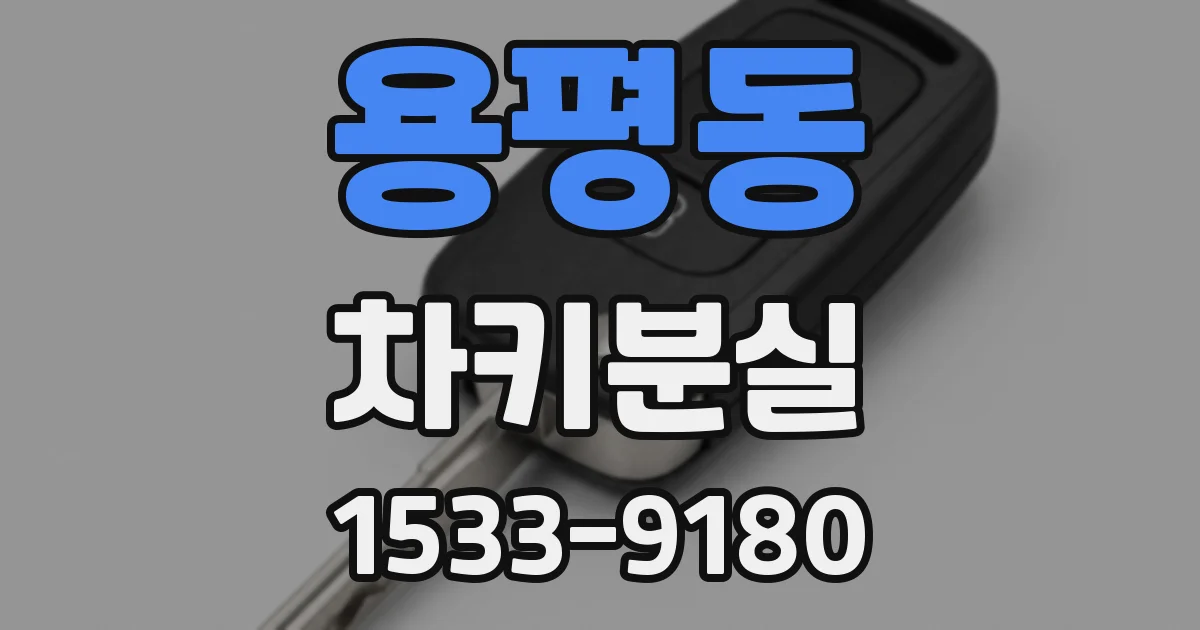 용평동 차키분실