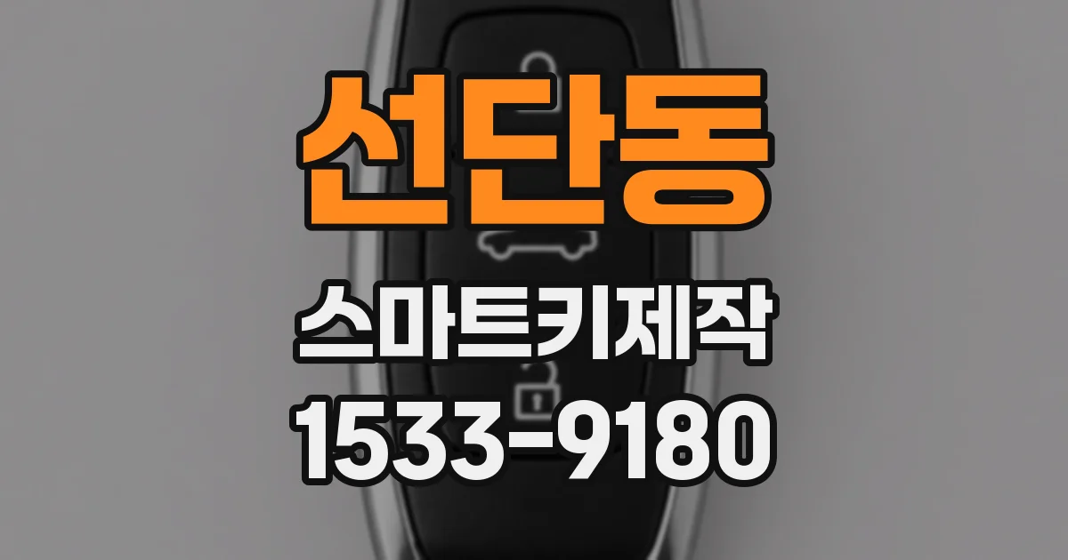 선단동 스마트키제작