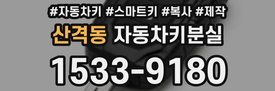 산격동 자동차키분실