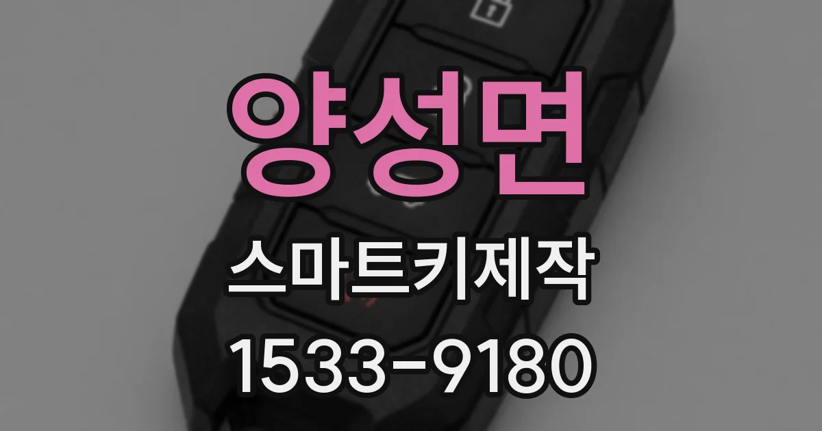 양성면 스마트키제작
