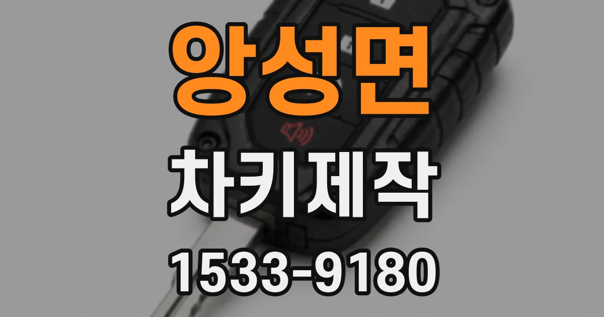 앙성면 차키제작