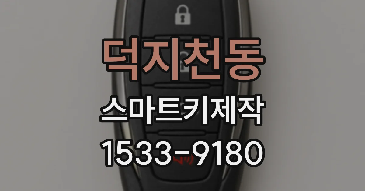 덕지천동 스마트키제작