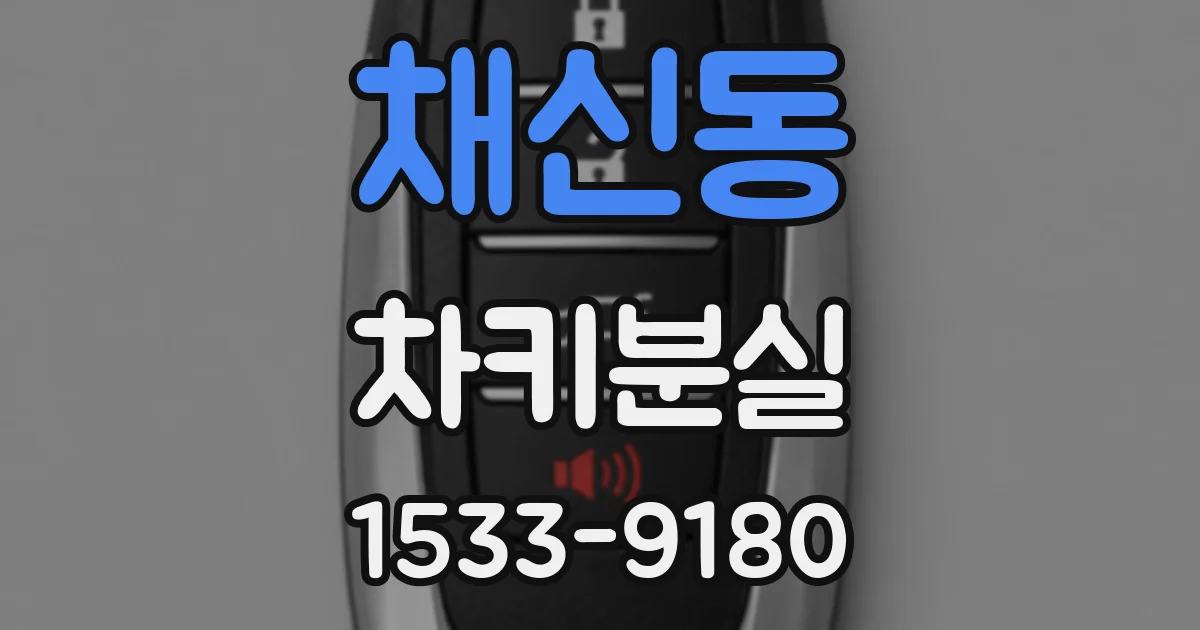 채신동 차키분실