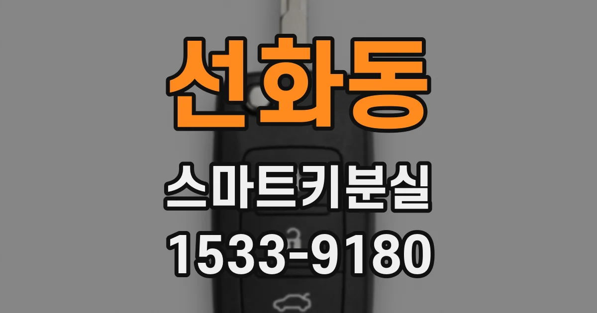 선화동 스마트키분실