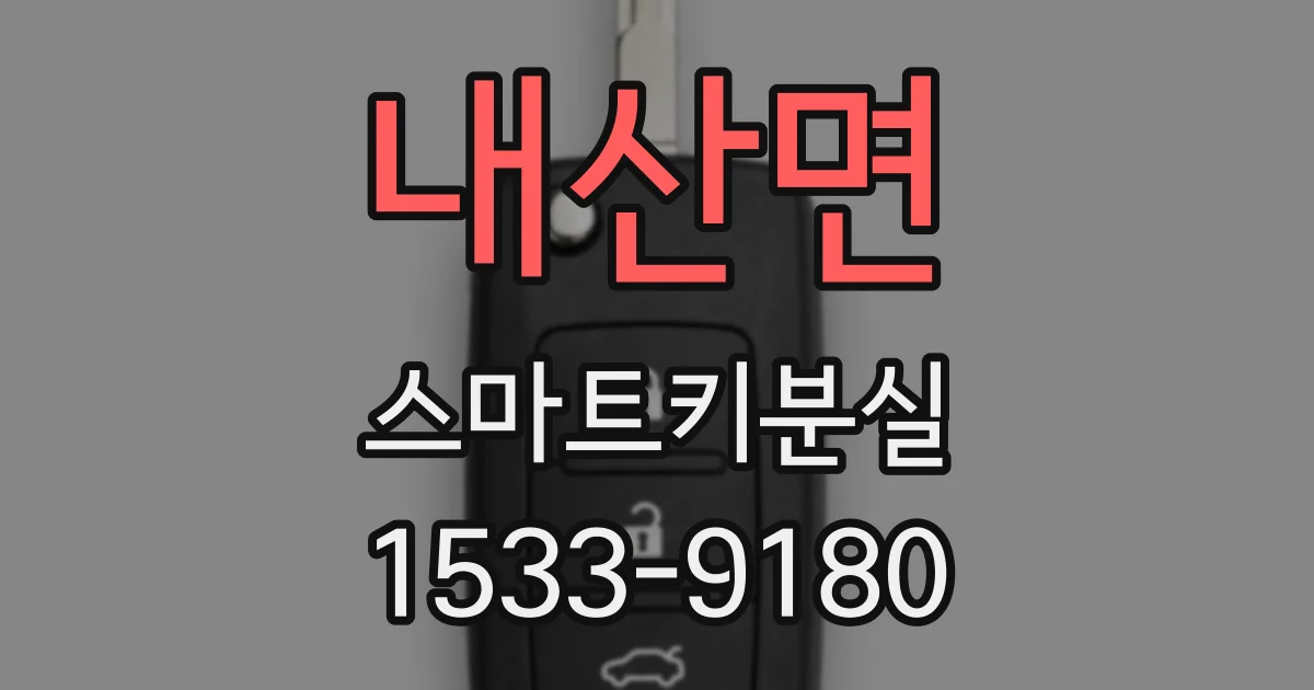 내산면 스마트키분실