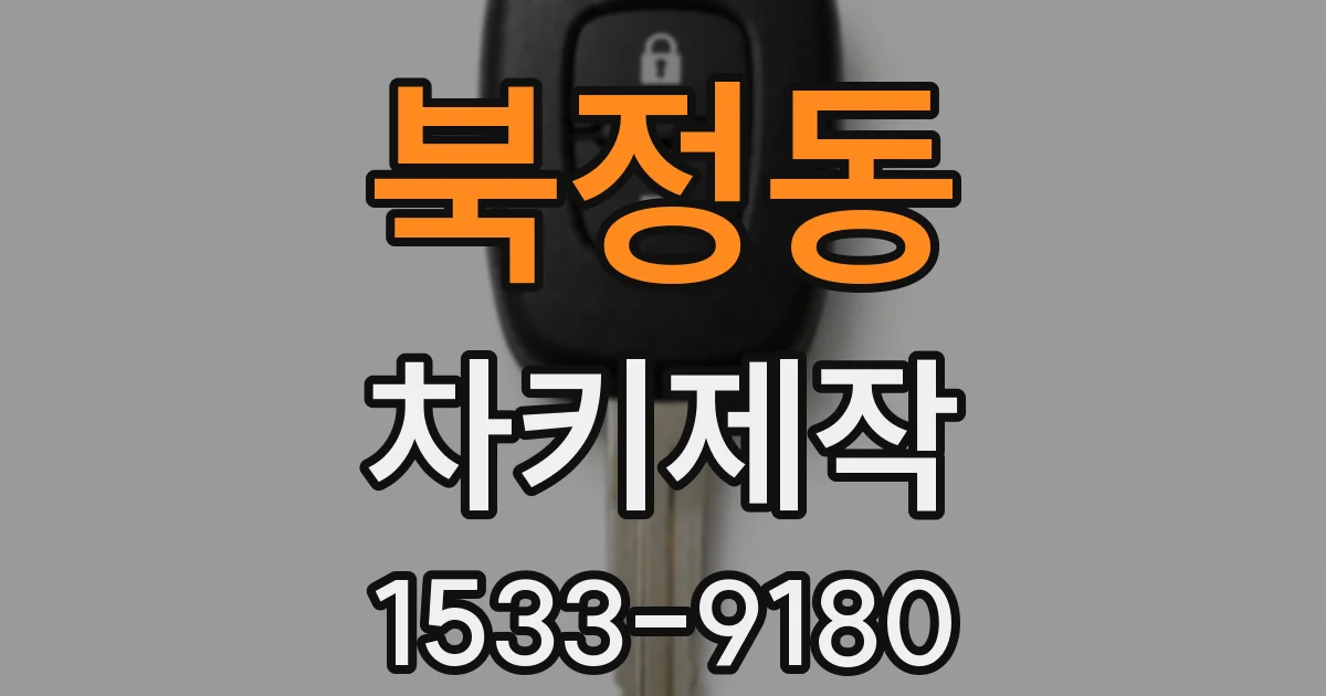 북정동 차키제작