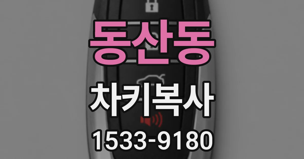 동산동 차키복사