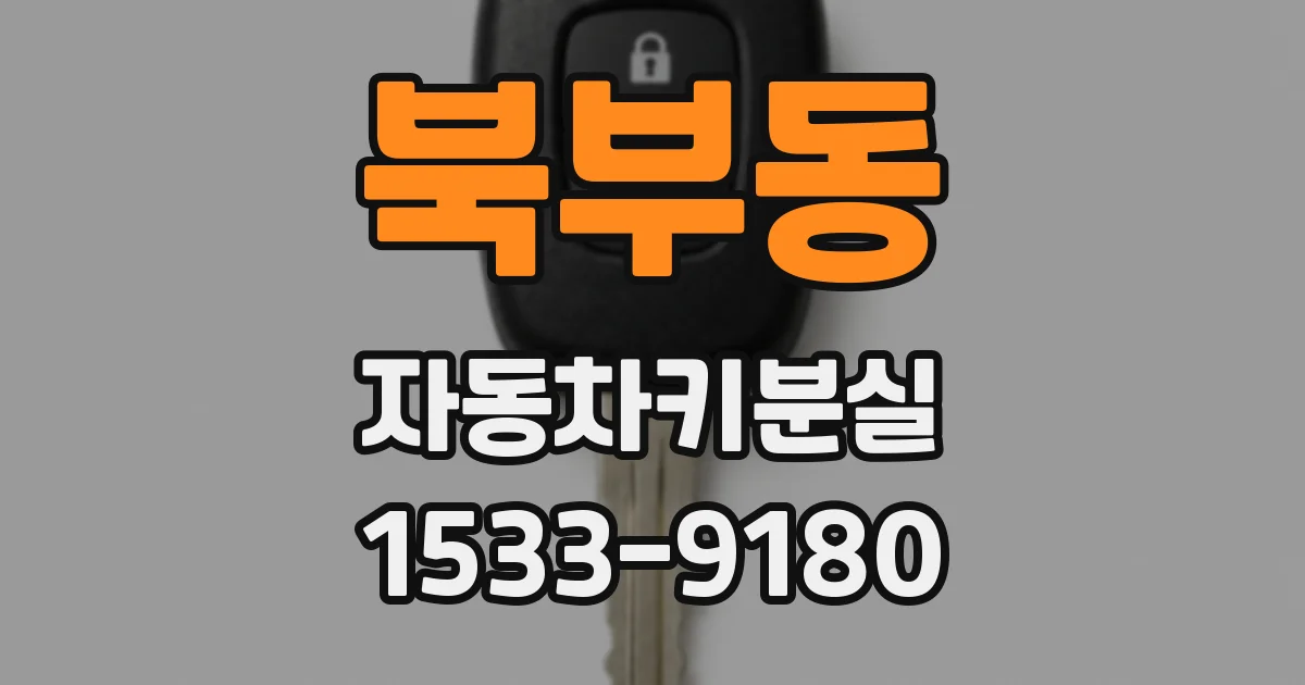 북부동 자동차키분실