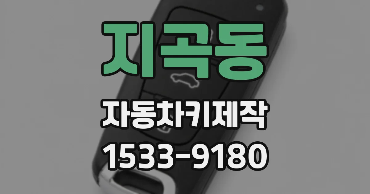 지곡동 자동차키제작