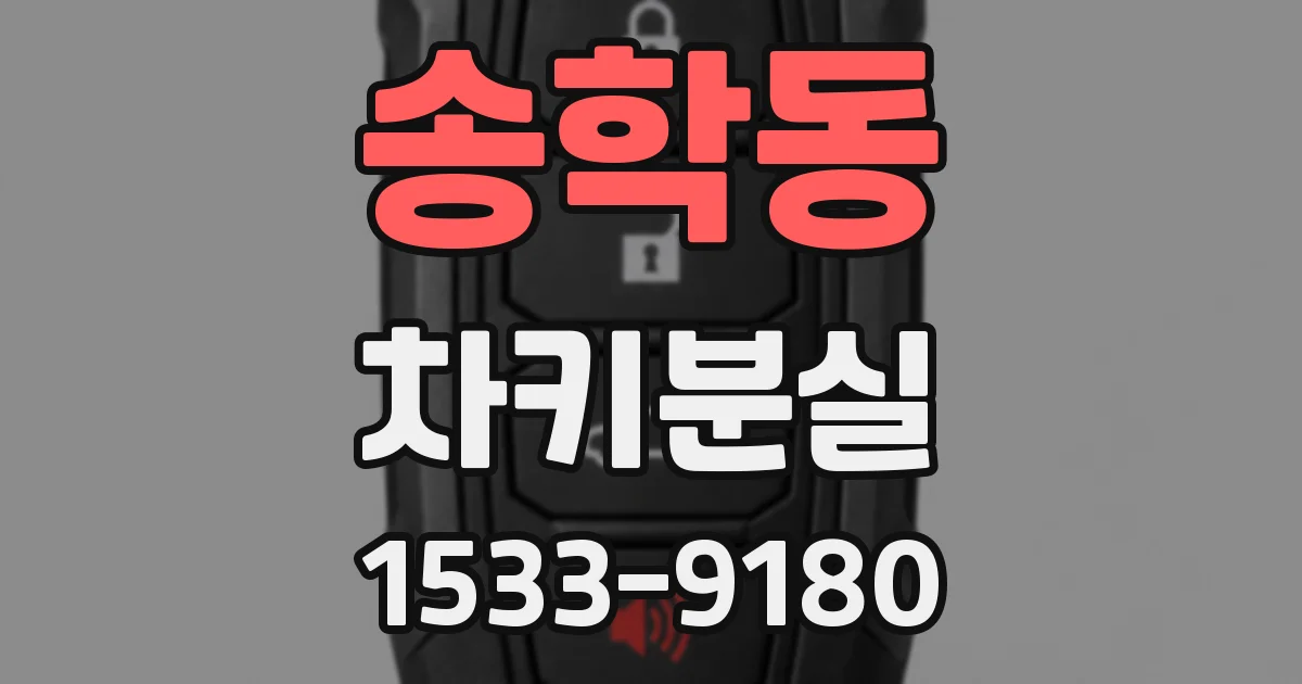 송학동 차키분실
