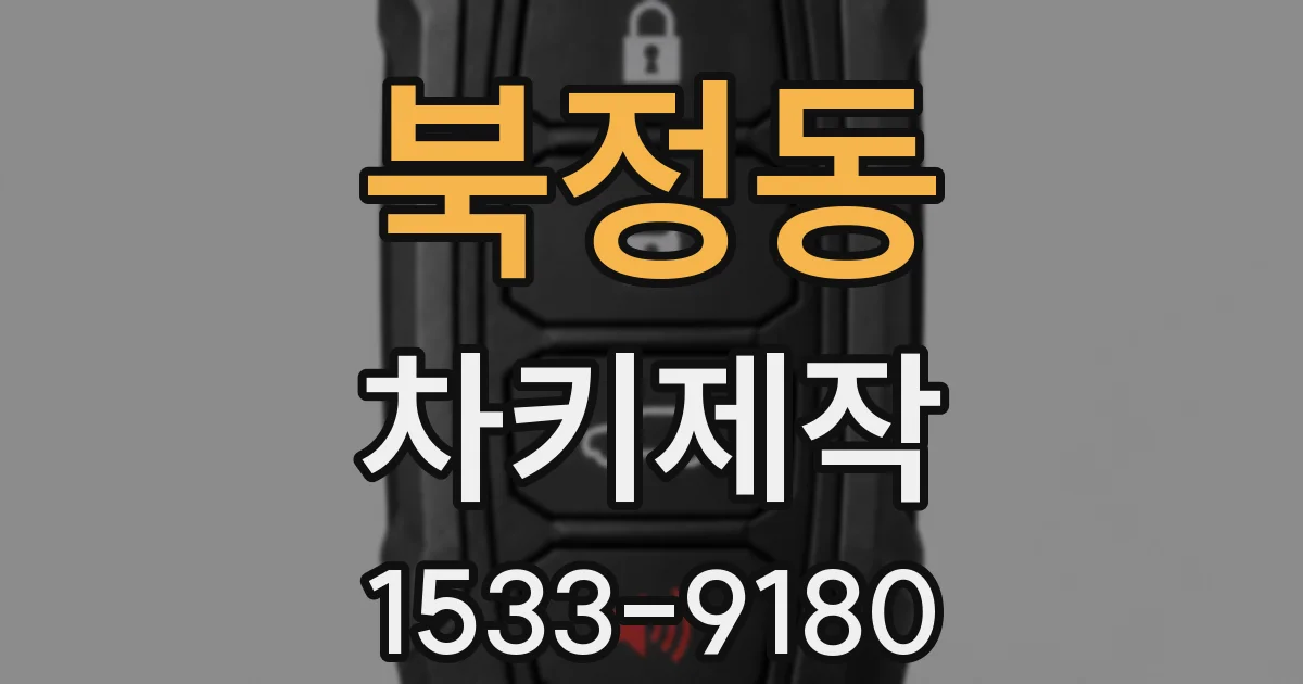 북정동 차키제작