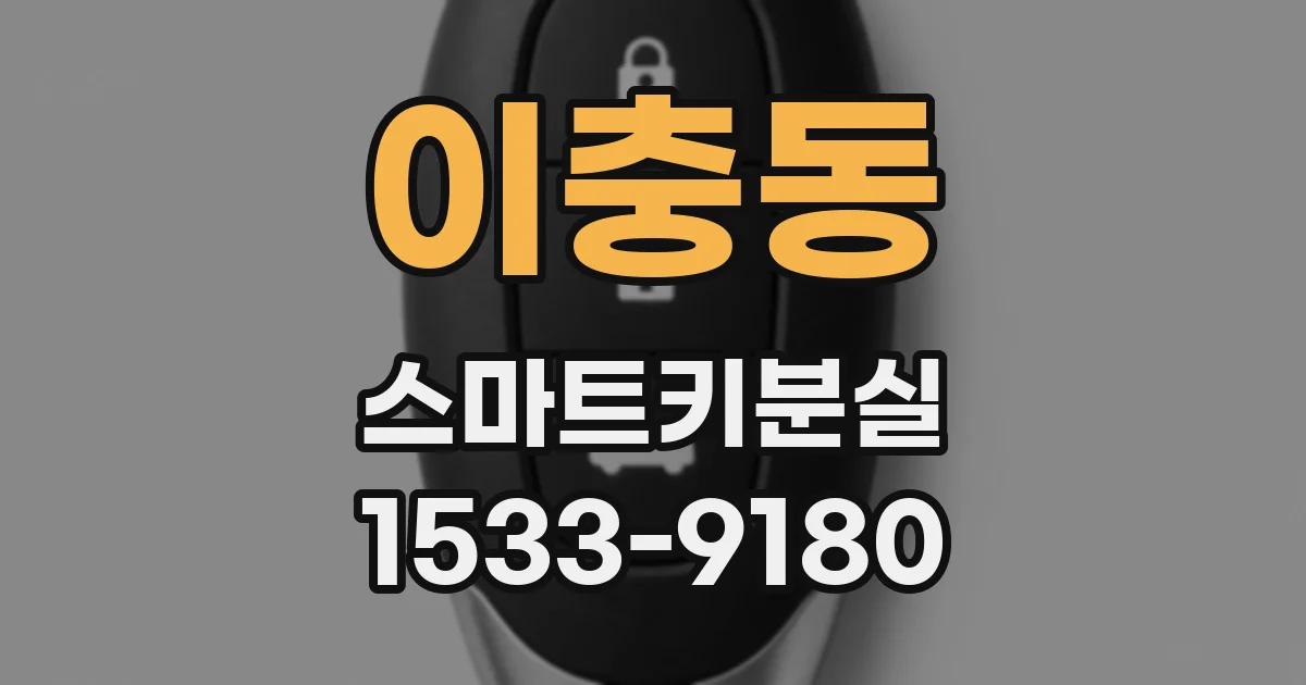 이충동 스마트키분실