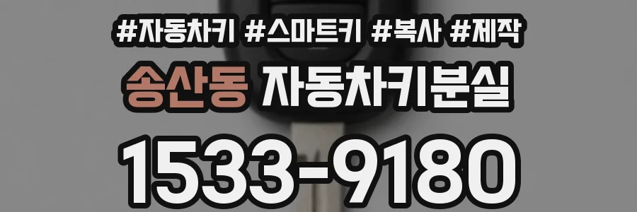 송산동 자동차키분실