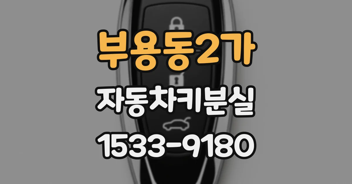 부용동2가 자동차키분실