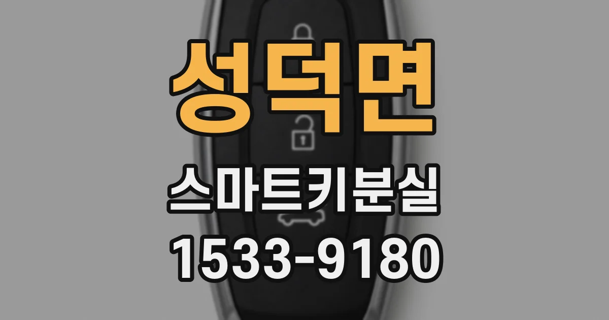 성덕면 스마트키분실