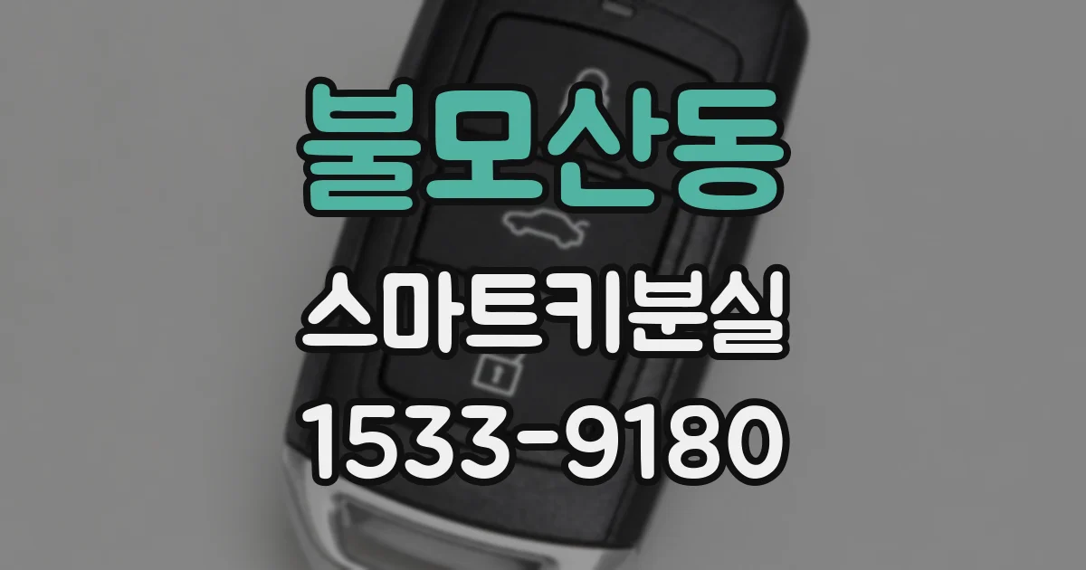 불모산동 스마트키분실