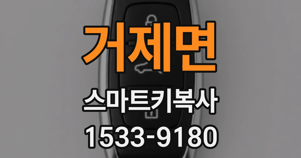 거제면 스마트키복사