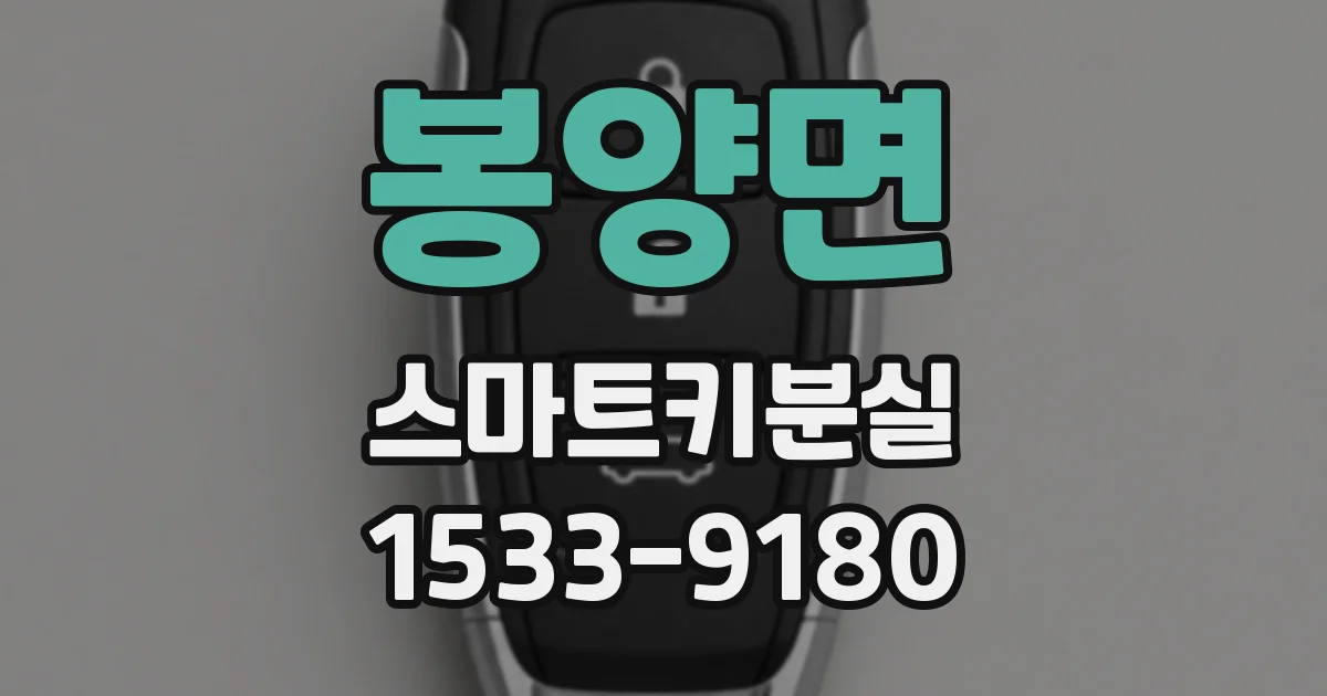 봉양면 스마트키분실