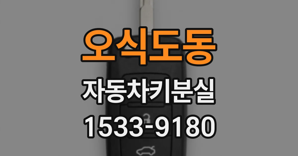 오식도동 자동차키분실