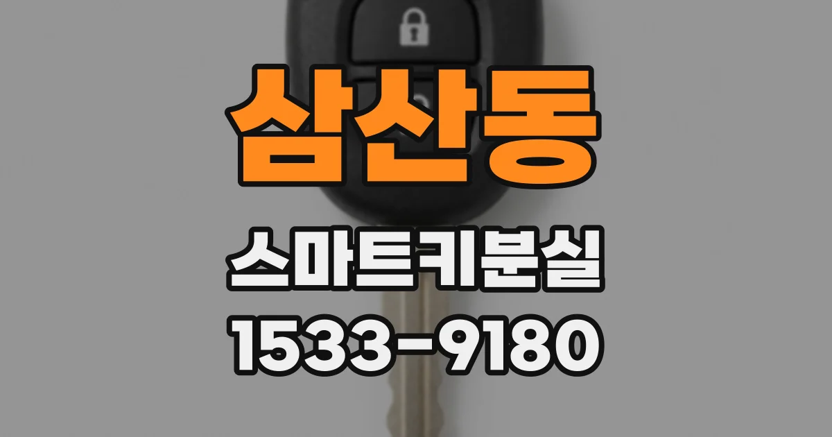 삼산동 스마트키분실