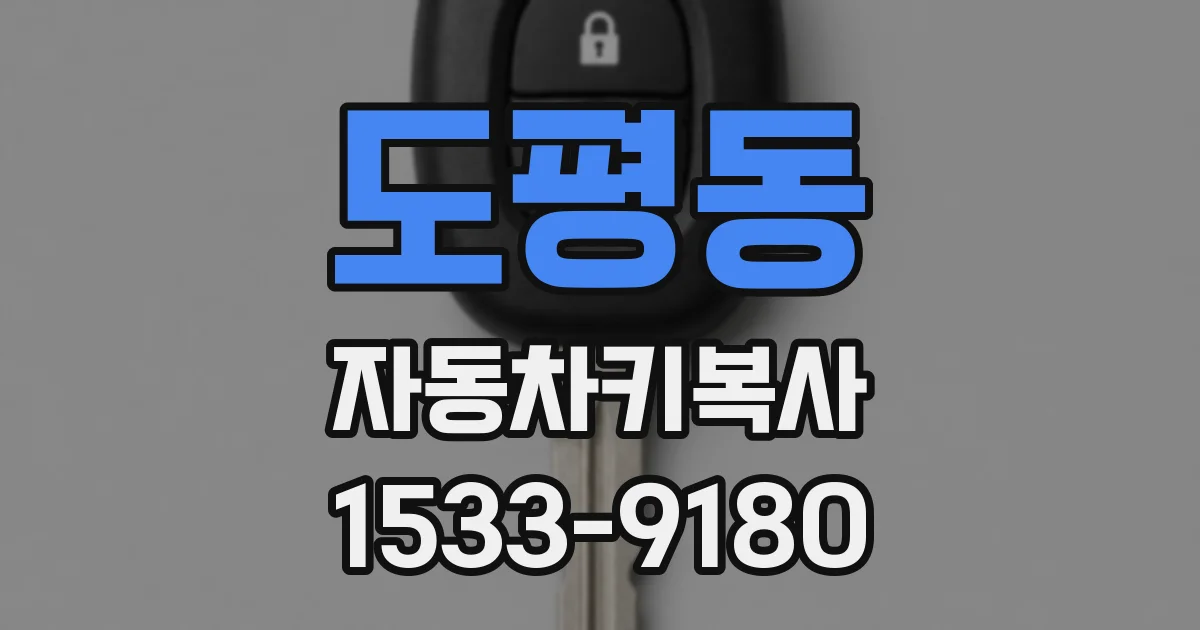 도평동 자동차키복사
