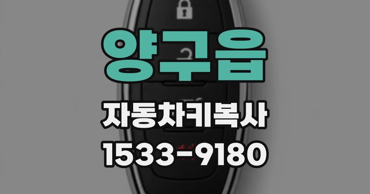 양구읍 자동차키복사