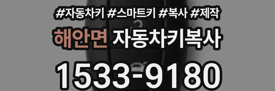 해안면 자동차키복사