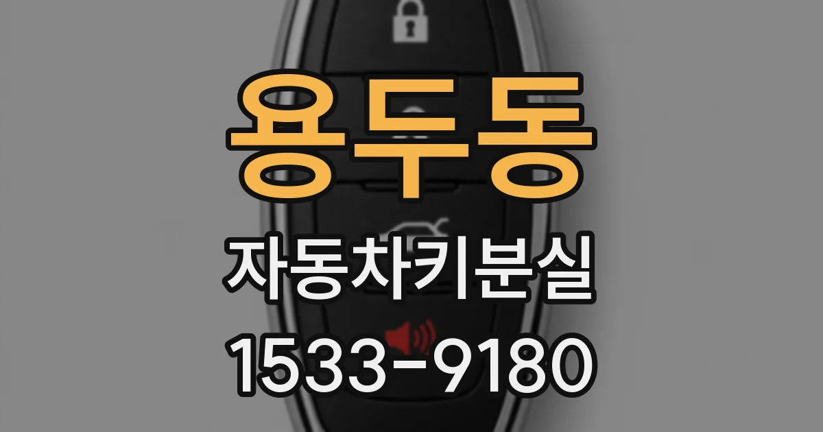 용두동 자동차키분실