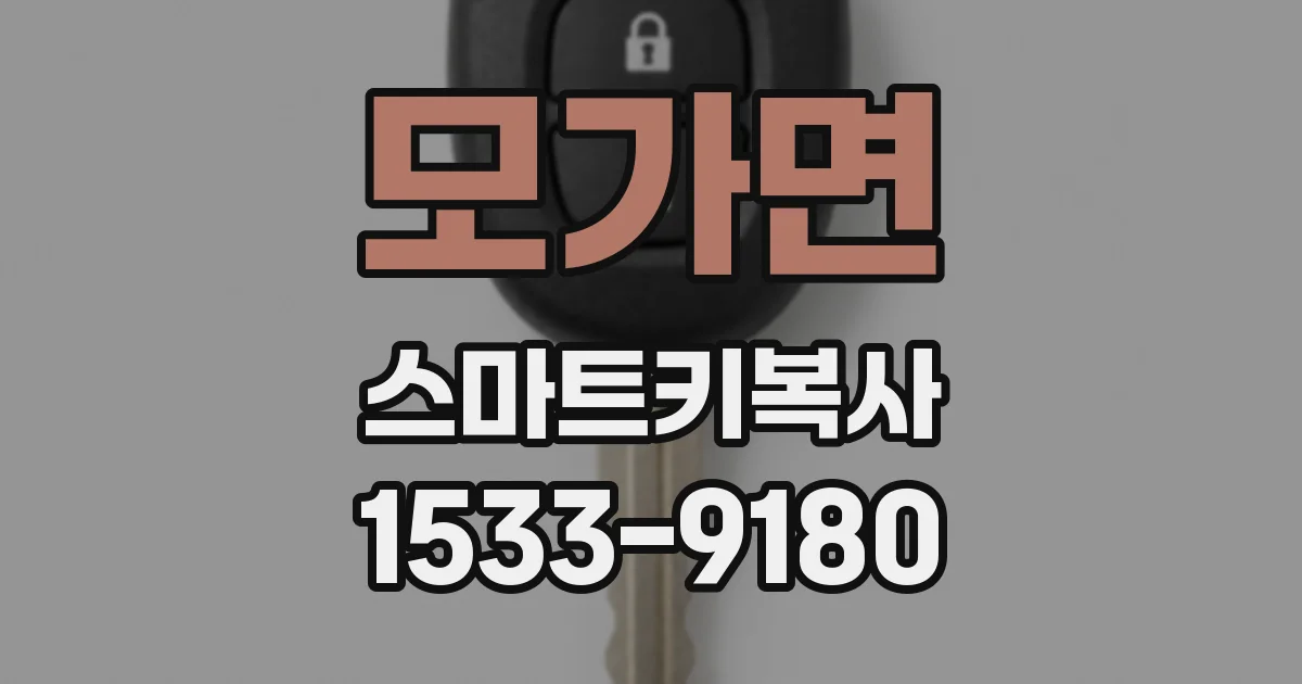 모가면 스마트키복사