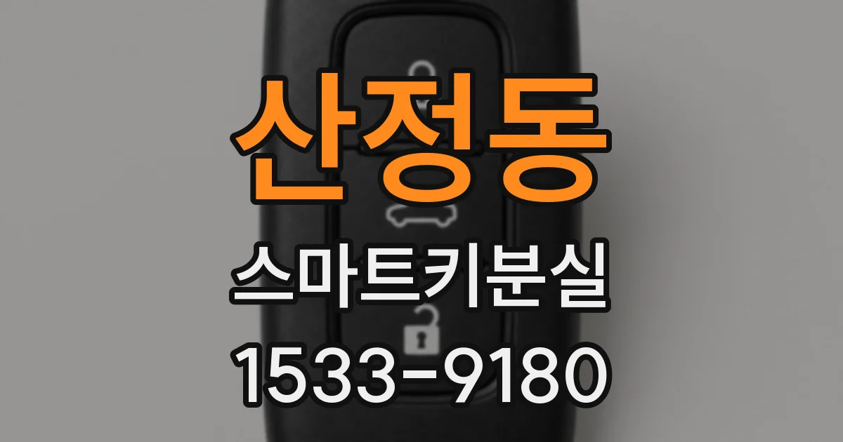 산정동 스마트키분실