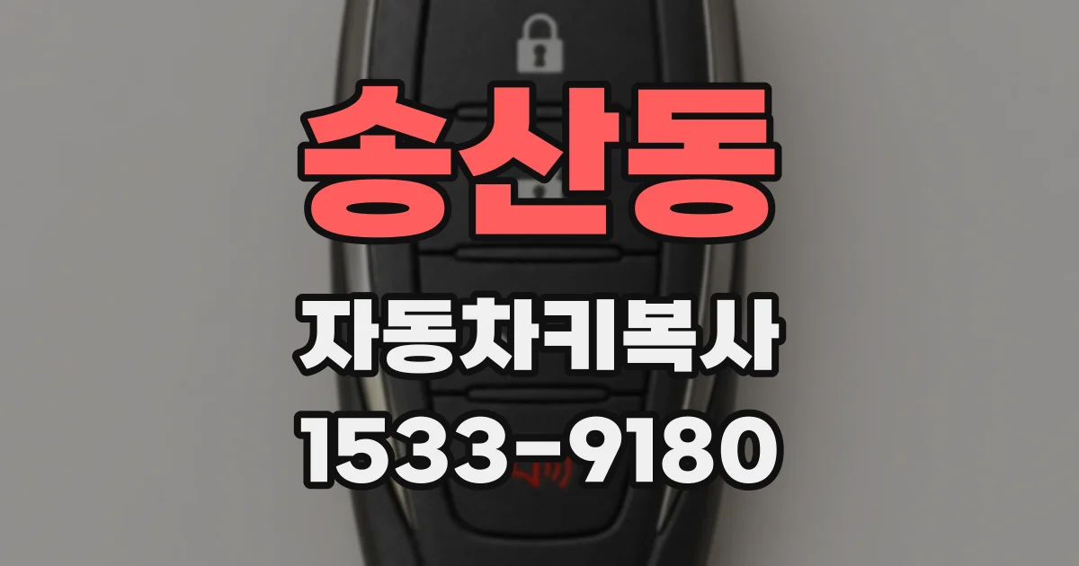 송산동 자동차키복사