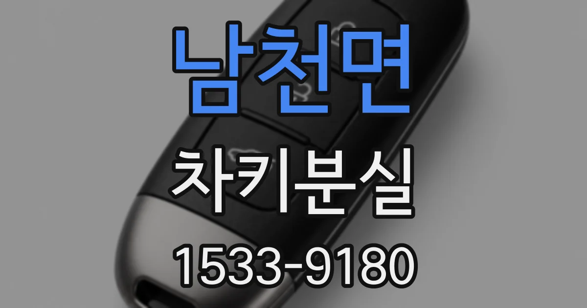 남천면 차키분실