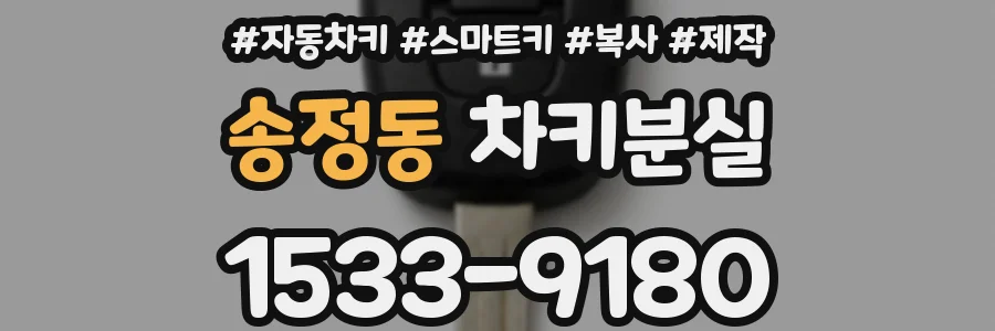 송정동 차키분실
