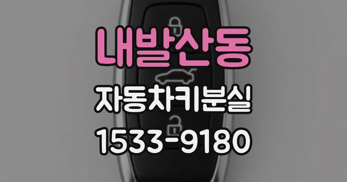 내발산동 자동차키분실