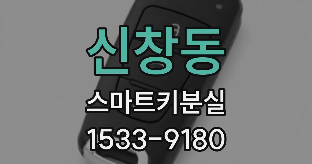 신창동 스마트키분실